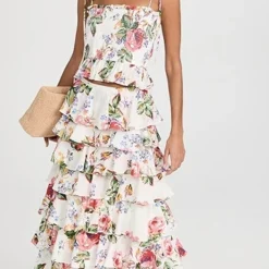 Alix Of Bohemia Tasha Rose Ruffle Skirt -Deals Glitz Muse Store abohe3014313730 1680547859299 2 0. UX357 QL90