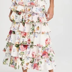 Alix Of Bohemia Tasha Rose Ruffle Skirt