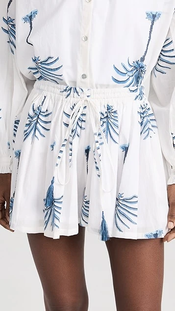 Alix Of Bohemia Christy Indigo Palm Shorts 3 Alix Of Bohemia Christy Indigo Palm Shorts