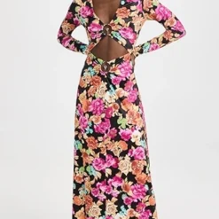 AFRM Loraine Hardware Detail Cutout Dress