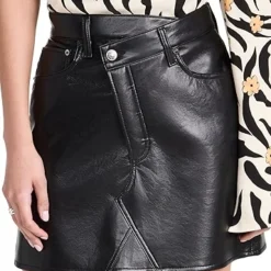 AGOLDE Recycled Leather Criss Cross Skirt -Deals Glitz Muse Store agole3068511759 1661201456159 2 0. UX357 QL90
