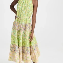 Alemais Daisy Spliced Midi Dress