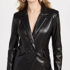 Alice + Olivia Kyrie Faux Leather Notch Collar Tuxedo Romper -Deals Glitz Muse Store alice465641cd2d 1673454583318 2 0. UX357 QL90