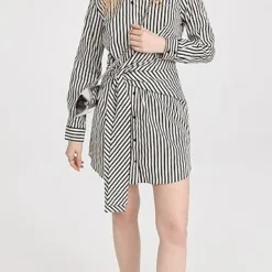 Alice + Olivia Reina Asymm Draped Shirt Dress -Deals Glitz Muse Store alice465651ef98 1673386128555 2 0. UX357 QL90