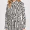 Alice + Olivia Reina Asymm Draped Shirt Dress -Deals Glitz Muse Store alice465651ef98 1673386128874 2 0. UX357 QL90
