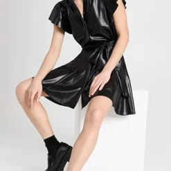 Alice + Olivia Mckell Flutter Sleeve Godet Mini Dress