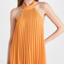 Alice + Olivia Aviana Halterneck Mini Dress