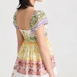 Alice + Olivia Tamia Puff Sleeve Babydoll Mini Dress -Deals Glitz Muse Store alice466211f84f 1680126627118 2 0. UX357 QL90