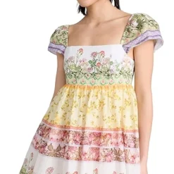 Alice + Olivia Tamia Puff Sleeve Babydoll Mini Dress -Deals Glitz Muse Store alice466211f84f 1680126628285 2 0. UX357 QL90