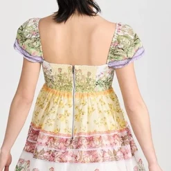 Alice + Olivia Tamia Puff Sleeve Babydoll Mini Dress -Deals Glitz Muse Store alice466211f84f 1680126628483 2 0. UX357 QL90