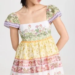 Alice + Olivia Tamia Puff Sleeve Babydoll Mini Dress -Deals Glitz Muse Store alice466211f84f 1680126628566 2 0. UX357 QL90