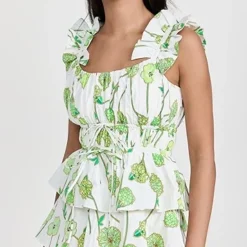 AMUR Clay Ruffle Mini Dress