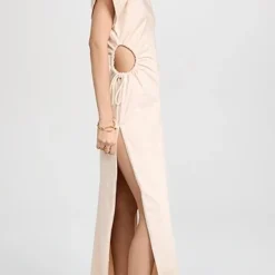 Andrea Iyamah Peta Cotton High Slit Dress -Deals Glitz Muse Store andri3006612158 1673455876321 2 0. UX357 QL90