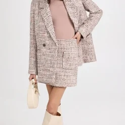 ANINE BING Lavender Tweed Adalynn Skirt -Deals Glitz Muse Store anine3084710dad 1674164631552 2 0. UX357 QL90