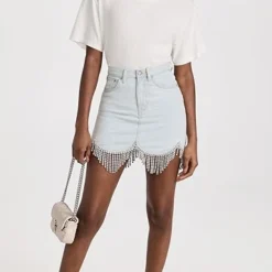 Area Scalloped Denim Crystal Skirt -Deals Glitz Muse Store areaa3024112833 1676062211432 2 0. UX357 QL90