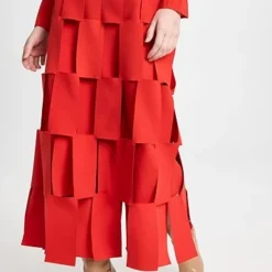 A.W.A.K.E. MODE Multi Rectangle Double-Layered Skirt