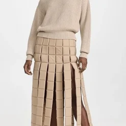 A.W.A.K.E. MODE High Waisted Multi Slits Quilted Skirt -Deals Glitz Muse Store awake3027158730 1674221240675 2 0. UX357 QL90