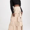 A.W.A.K.E. MODE Maxi Multi Rectangle Double-Layered Skirt -Deals Glitz Muse Store awake3033358730 1683213796104 2 0. UX357 QL90