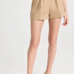 Alexander Wang Safari Shorts With Exposed Zipper And Logo Band