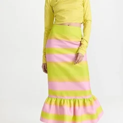 Brandon Maxwell Ruffle Peplum Hem Pencil Skirt -Deals Glitz Muse Store bmaxw301561ecca 1669927060369 2 0. UX357 QL90