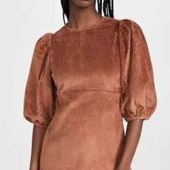 ByTiMo Corduroy Mini Flounce Dress