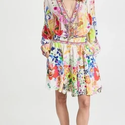 Camilla Shirred Relaxed Short Dress