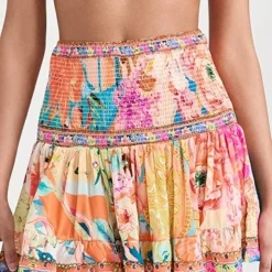 Camilla Short Shirred Skirt