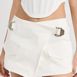 Dion Lee Utility Wrap Denim Skirt