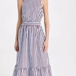 English Factory Stripe Maxi Dress