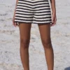Eleven Six Lara Crochet Stripe Shorts -Deals Glitz Muse Store elsix300781f7bf 1677882663540 2 0. UX357 QL90