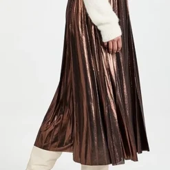 En Saison Pleated Metallic Midi Skirt -Deals Glitz Muse Store ensai301281a338 1636473477467 2 0. UX357 QL90