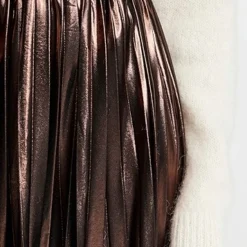En Saison Pleated Metallic Midi Skirt -Deals Glitz Muse Store ensai301281a338 1636473478971 2 0. UX357 QL90