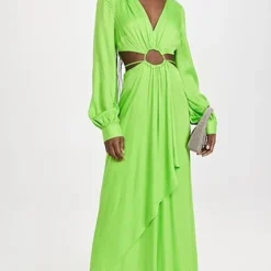 FARM Rio Lime Green Maxi Dress -Deals Glitz Muse Store farmr3057512952 1667592655427 2 0. UX357 QL90