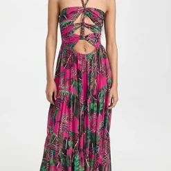 FARM Rio Leaves Pink Maxi Dress -Deals Glitz Muse Store farmr306121f5c5 1677536988226 2 0. UX357 QL90
