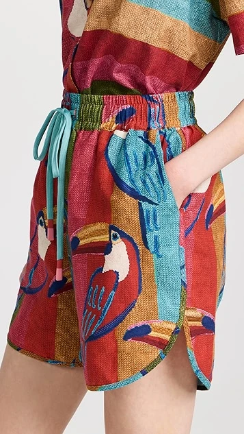 FARM Rio Wonderful Toucans Uni Shorts 5 FARM Rio Wonderful Toucans Uni Shorts - Image 3