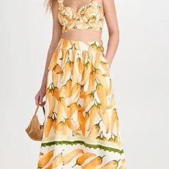 FARM Rio Peppers Off-White Maxi Skirt -Deals Glitz Muse Store farmr306681fe3e 1682103138072 2 0. UX357 QL90