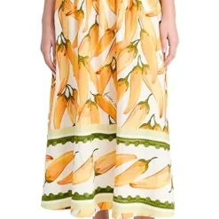 FARM Rio Peppers Off-White Maxi Skirt -Deals Glitz Muse Store farmr306681fe3e 1682103138072 2 1. UX357 QL90