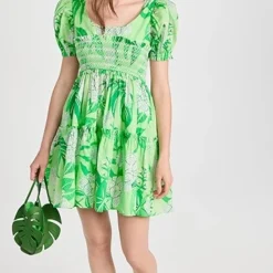 FARM Rio Dewdrop Floral Green Mini Dress -Deals Glitz Muse Store farmr306781fe3d 1681913735964 2 0. UX357 QL90