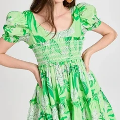 FARM Rio Dewdrop Floral Green Mini Dress -Deals Glitz Muse Store farmr306781fe3d 1681913736069 2 0. UX357 QL90