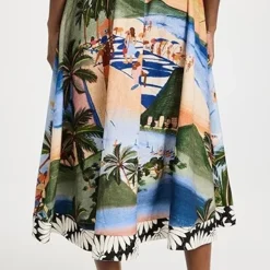 FARM Rio Carioca Midi Skirt -Deals Glitz Muse Store farmr3068672033 1679934547729 2 0. UX357 QL90