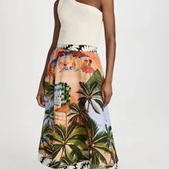 FARM Rio Carioca Midi Skirt -Deals Glitz Muse Store farmr3068672033 1679934547743 2 0. UX357 QL90
