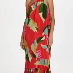 FARM Rio Heliconia Red Maxi Dress -Deals Glitz Muse Store farmr306872055b 1680041722998 2 0. UX357 QL90