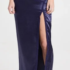 Free People Dakota Satin Midi Skirt