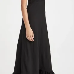 GANNI Heavy Crepe Maxi Dress -Deals Glitz Muse Store ganni313611b002 1623075465322 2 0. UX357 QL90