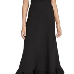 GANNI Heavy Crepe Maxi Dress -Deals Glitz Muse Store ganni313611b002 1623075465536 2 0. UX357 QL90