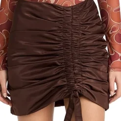 GANNI Nylon Ruched Mini Skirt -Deals Glitz Muse Store ganni31692157e1 1665438499527 2 0. UX357 QL90