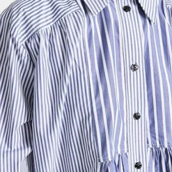 GANNI Stripe Cotton Wide Mini Shirt Dress -Deals Glitz Muse Store ganni317871de09 1672874163942 2 0. UX357 QL90