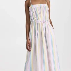 GANNI Stripe Cotton Maxi Strap Dress -Deals Glitz Muse Store ganni318411f41e 1678311748975 2 0. UX357 QL90