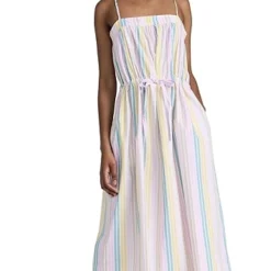 GANNI Stripe Cotton Maxi Strap Dress -Deals Glitz Muse Store ganni318411f41e 1678311749016 2 0. UX357 QL90