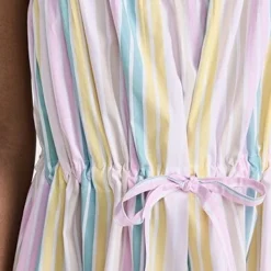 GANNI Stripe Cotton Maxi Strap Dress -Deals Glitz Muse Store ganni318411f41e 1678311749428 2 0. UX357 QL90